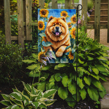 Load image into Gallery viewer, Chow Chow in Sunflowers Garden Flag – Bright Dog-Themed Yard Decor