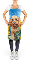 Load image into Gallery viewer, Cockapoo in Sunflowers Apron – Artist-Designed Kitchen, BBQ &amp; Craft Apron