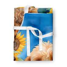 Load image into Gallery viewer, Cockapoo in Sunflowers Apron – Artist-Designed Kitchen, BBQ &amp; Craft Apron