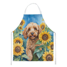 Load image into Gallery viewer, Cockapoo in Sunflowers Apron – Artist-Designed Kitchen, BBQ &amp; Craft Apron