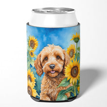 Load image into Gallery viewer, Cockapoo in Sunflowers Can or Bottle Hugger