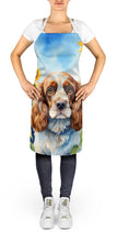 Load image into Gallery viewer, Cocker Spaniel in Sunflowers Apron – Artist-Designed Kitchen, BBQ &amp; Craft Apron