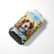 Load image into Gallery viewer, Cocker Spaniel in Sunflowers Can or Bottle Hugger