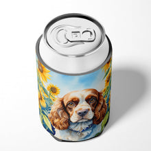 Load image into Gallery viewer, Cocker Spaniel in Sunflowers Can or Bottle Hugger