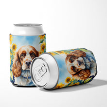 Load image into Gallery viewer, Cocker Spaniel in Sunflowers Can or Bottle Hugger