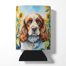 Load image into Gallery viewer, Cocker Spaniel in Sunflowers Can or Bottle Hugger