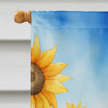 Load image into Gallery viewer, Cocker Spaniel in Sunflowers House Flag