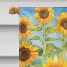 Load image into Gallery viewer, Cocker Spaniel in Sunflowers House Flag