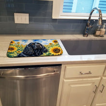Load image into Gallery viewer, Cocker Spaniel in Sunflowers Dish Drying Mat Absorbent Dish Drying Mat Pad for Kitchen Counter Dish Drainer Mat for Countertop, 14 x 21", Multicolor