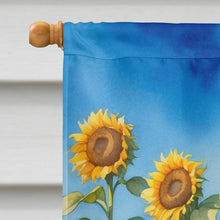 Load image into Gallery viewer, Coton de Tulear in Sunflowers House Flag