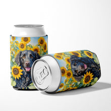Load image into Gallery viewer, Curly-Coated Retriever in Sunflowers Can or Bottle Hugger