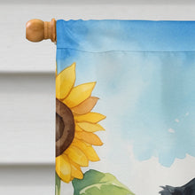Load image into Gallery viewer, Dachshund in Sunflowers House Flag