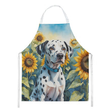 Load image into Gallery viewer, Dalmatian in Sunflowers Apron – Artist-Designed Kitchen, BBQ &amp; Craft Apron