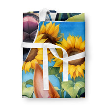 Load image into Gallery viewer, English Bull Terrier in Sunflowers Apron – Artist-Designed Kitchen, BBQ &amp; Craft Apron