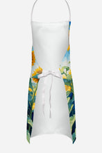 Load image into Gallery viewer, English Bull Terrier in Sunflowers Apron – Artist-Designed Kitchen, BBQ &amp; Craft Apron