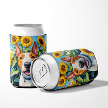 Load image into Gallery viewer, English Bull Terrier in Sunflowers Can or Bottle Hugger