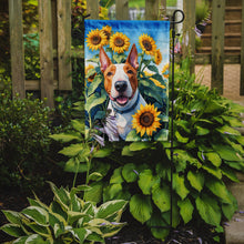 Load image into Gallery viewer, English Bull Terrier in Sunflowers Garden Flag – Bright Dog-Themed Yard Decor