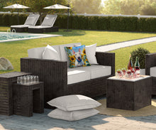 Load image into Gallery viewer, English Bull Terrier in Sunflowers Throw Pillow