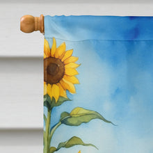 Load image into Gallery viewer, English Bulldog in Sunflowers House Flag