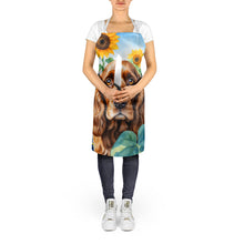 Load image into Gallery viewer, English Cocker Spaniel in Sunflowers Apron – Artist-Designed Kitchen, BBQ &amp; Craft Apron