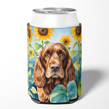 Load image into Gallery viewer, English Cocker Spaniel in Sunflowers Can or Bottle Hugger