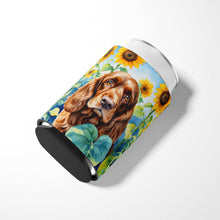 Load image into Gallery viewer, English Cocker Spaniel in Sunflowers Can or Bottle Hugger