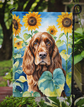 Load image into Gallery viewer, English Cocker Spaniel in Sunflowers Garden Flag – Bright Dog-Themed Yard Decor