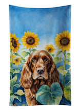 Load image into Gallery viewer, English Cocker Spaniel in Sunflowers Kitchen Towel