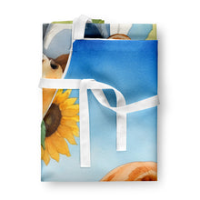 Load image into Gallery viewer, English Foxhound in Sunflowers Apron – Artist-Designed Kitchen, BBQ &amp; Craft Apron