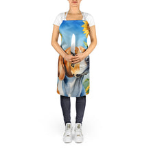 Load image into Gallery viewer, English Foxhound in Sunflowers Apron – Artist-Designed Kitchen, BBQ &amp; Craft Apron