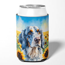Load image into Gallery viewer, English Setter in Sunflowers Can or Bottle Hugger