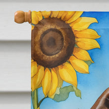 Load image into Gallery viewer, English Springer Spaniel in Sunflowers House Flag