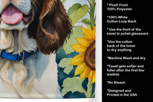 Load image into Gallery viewer, English Springer Spaniel in Sunflowers Kitchen Towel