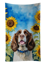 Load image into Gallery viewer, English Springer Spaniel in Sunflowers Kitchen Towel