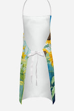 Load image into Gallery viewer, Flat-Coated Retriever in Sunflowers Apron – Artist-Designed Kitchen, BBQ &amp; Craft Apron