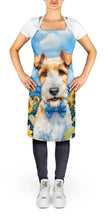 Load image into Gallery viewer, Fox Terrier in Sunflowers Apron – Artist-Designed Kitchen, BBQ &amp; Craft Apron