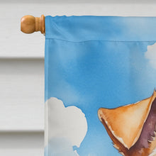 Load image into Gallery viewer, Fox Terrier in Sunflowers House Flag