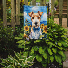 Load image into Gallery viewer, Fox Terrier in Sunflowers Garden Flag – Bright Dog-Themed Yard Decor
