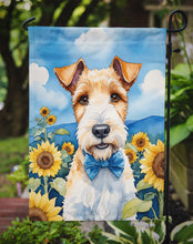 Load image into Gallery viewer, Fox Terrier in Sunflowers Garden Flag – Bright Dog-Themed Yard Decor