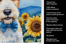 Load image into Gallery viewer, Fox Terrier in Sunflowers Kitchen Towel