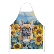 Load image into Gallery viewer, French Bulldog in Sunflowers Apron – Artist-Designed Kitchen, BBQ &amp; Craft Apron