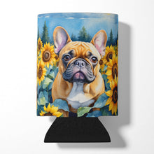 Load image into Gallery viewer, French Bulldog in Sunflowers Can or Bottle Hugger