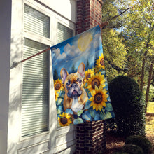 Load image into Gallery viewer, French Bulldog in Sunflowers House Flag