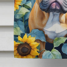 Load image into Gallery viewer, French Bulldog in Sunflowers House Flag