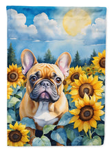Load image into Gallery viewer, French Bulldog in Sunflowers House Flag