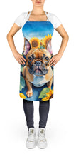 Load image into Gallery viewer, French Bulldog in Sunflowers Apron – Artist-Designed Kitchen, BBQ &amp; Craft Apron
