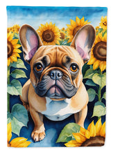 Load image into Gallery viewer, French Bulldog in Sunflowers House Flag