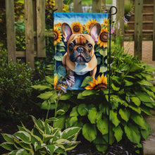 Load image into Gallery viewer, French Bulldog in Sunflowers Garden Flag – Bright Dog-Themed Yard Decor