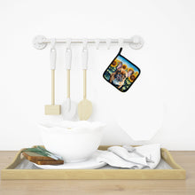 Load image into Gallery viewer, French Bulldog in Sunflowers Pot Holders - Set of 2 Decorative Kitchen Helpers | Made in the USA