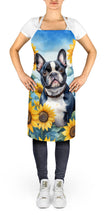Load image into Gallery viewer, French Bulldog in Sunflowers Apron – Artist-Designed Kitchen, BBQ &amp; Craft Apron